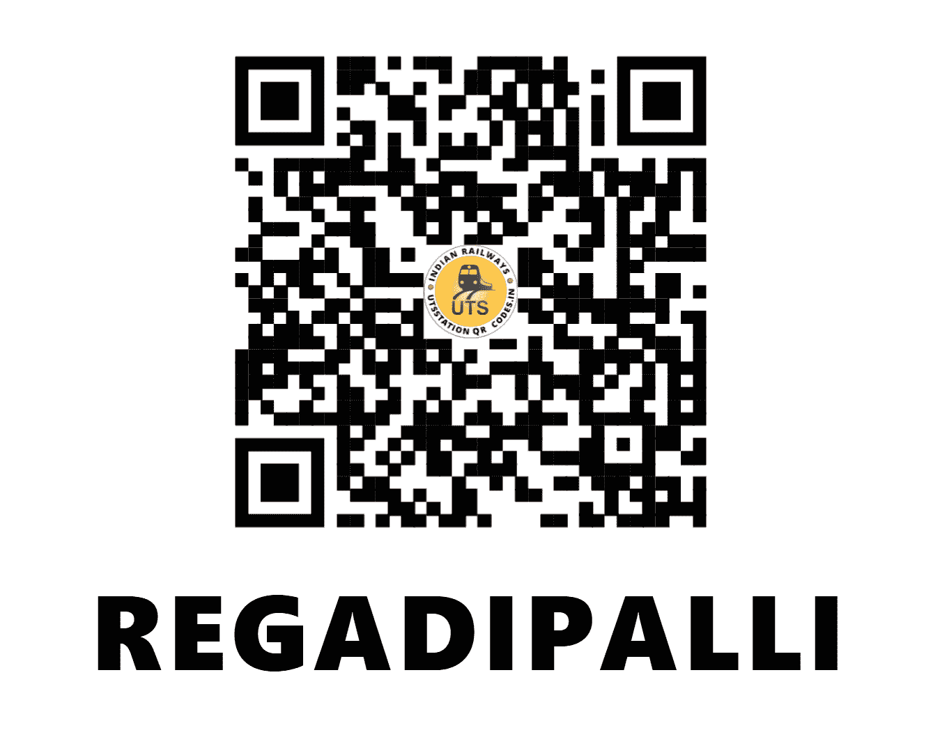UTS QR Code for REGADIPALLI - RLL - SC (ANDHRA PRADESH)
